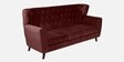Imelda Velvet 3 Seater Sofa In Wine Red Colour