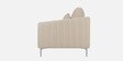 Immense Velvet Fabric 3 Seater Sofa In Beige Colour