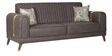 Imperial Fabric 3 Seater Sofa in Stone Grey Colour