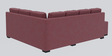 Imperial RHS L Shape Convertible Sofa Cum Bed in Maroon Colour