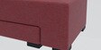 Imperial RHS L Shape Convertible Sofa Cum Bed in Maroon Colour