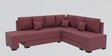 Imperial RHS L Shape Convertible Sofa Cum Bed in Maroon Colour
