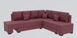 Imperial RHS L Shape Convertible Sofa Cum Bed in Maroon Colour