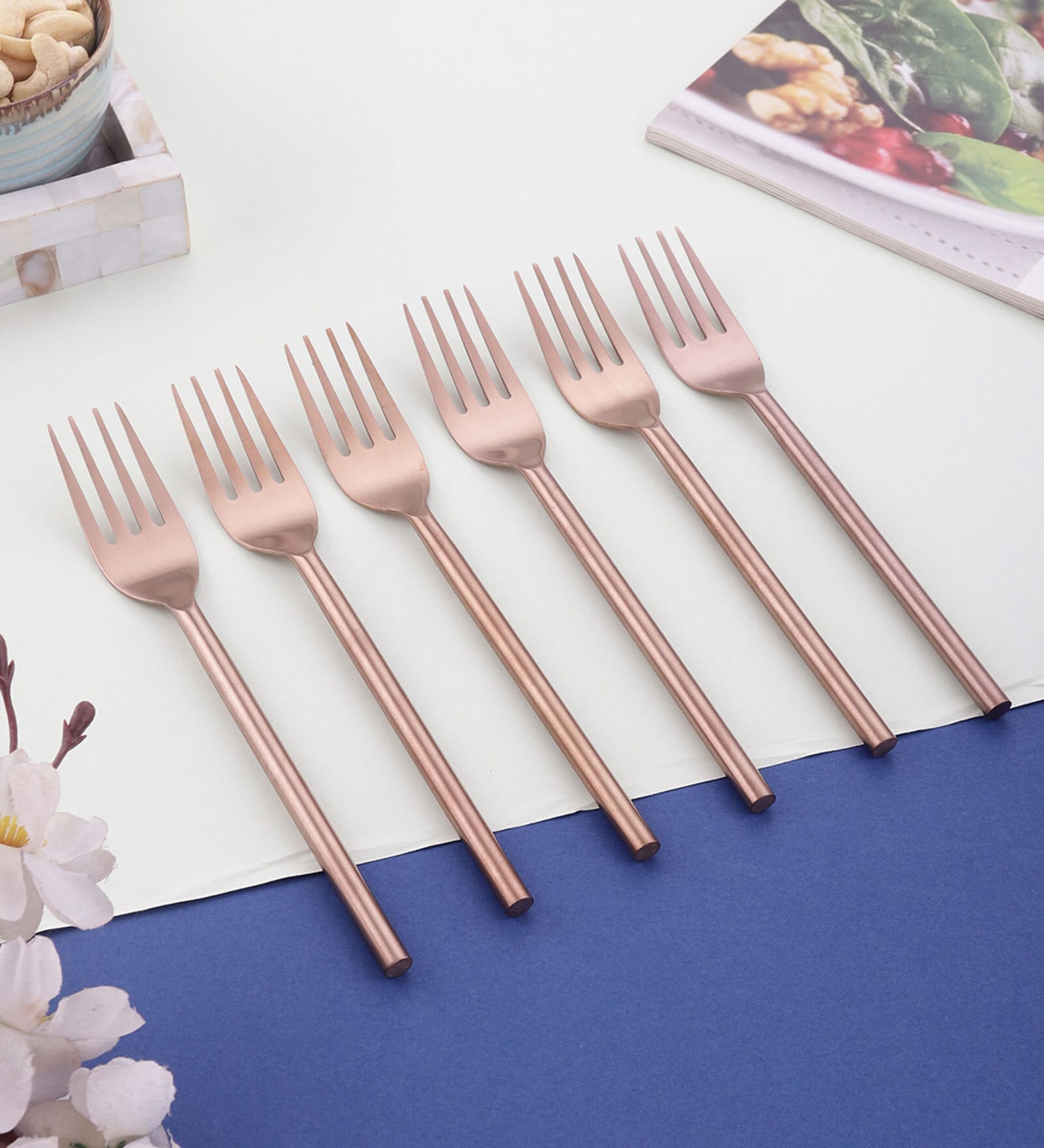 Imperial Brown Stainless Steel (Set of 6) Fork Set