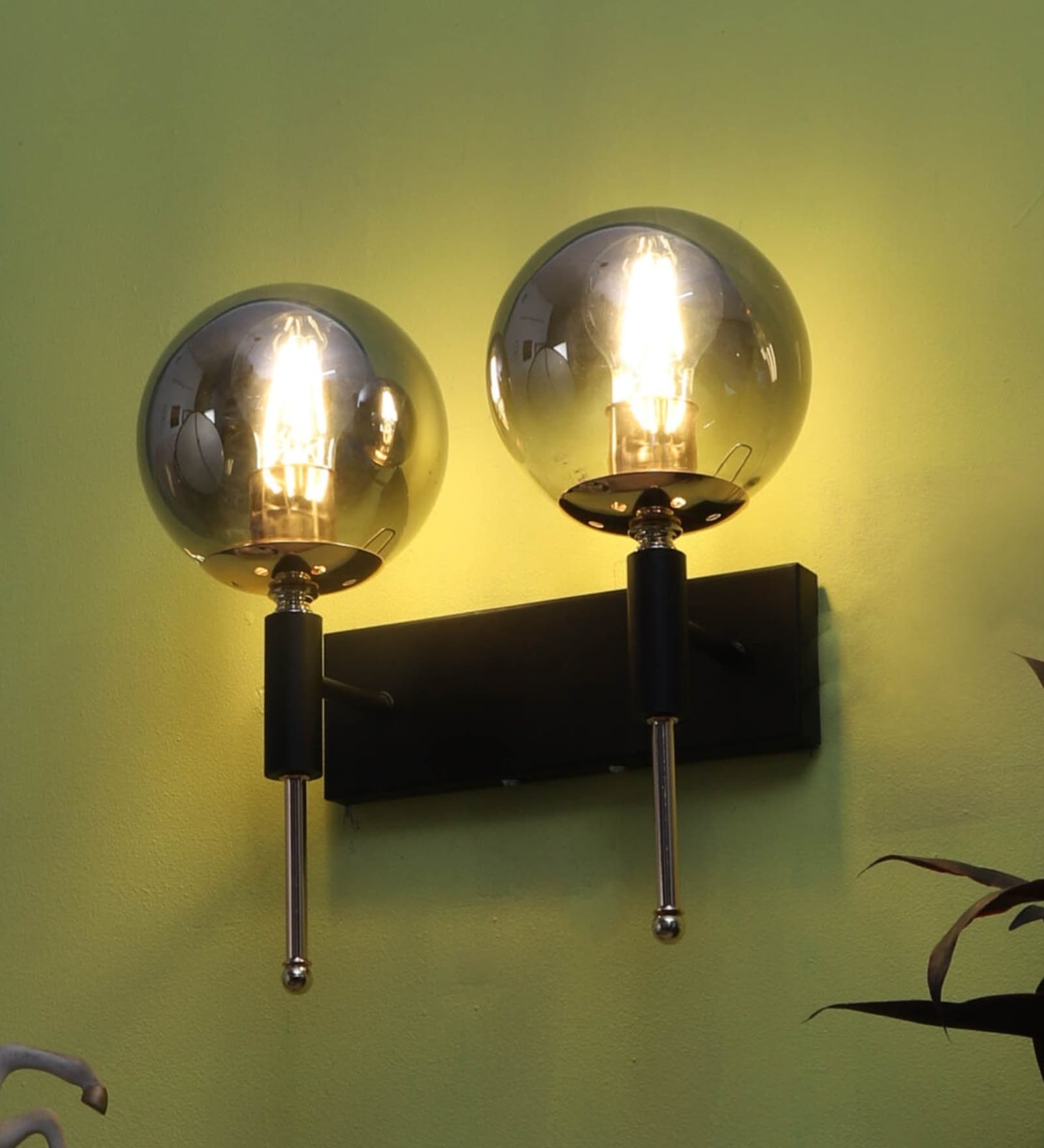 Imperial Brown & Gold Mild Steel Wall Light