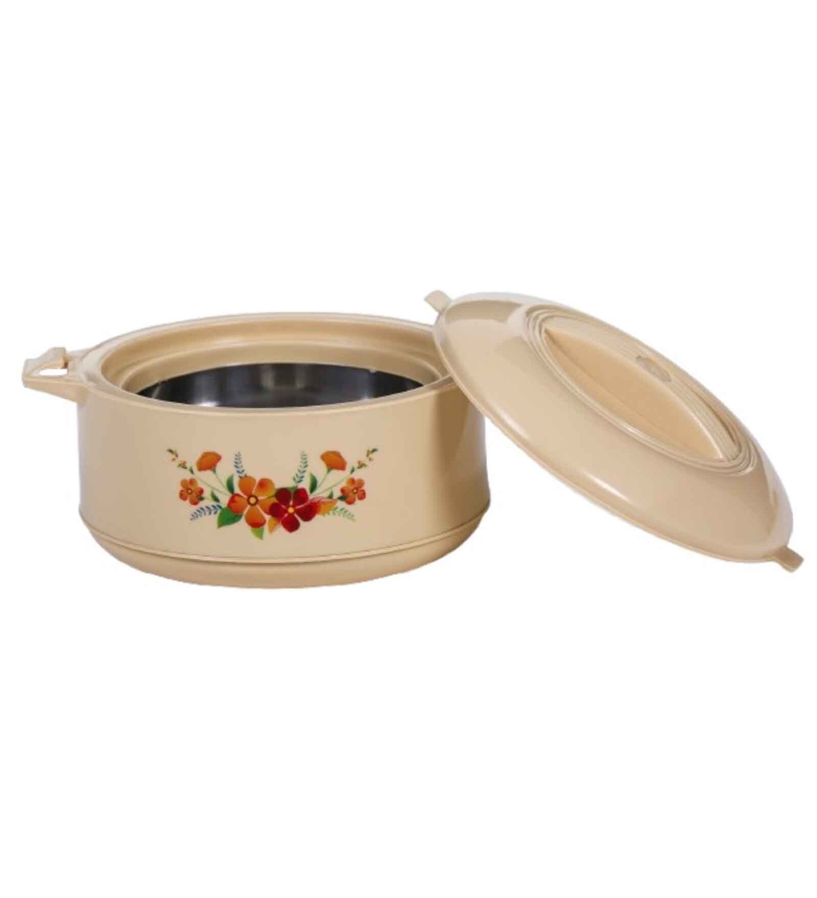 Varmora Imperial Inner Steel Casserole |Hot Pot for Kitchen| Chapati Box  Microwave-Safe