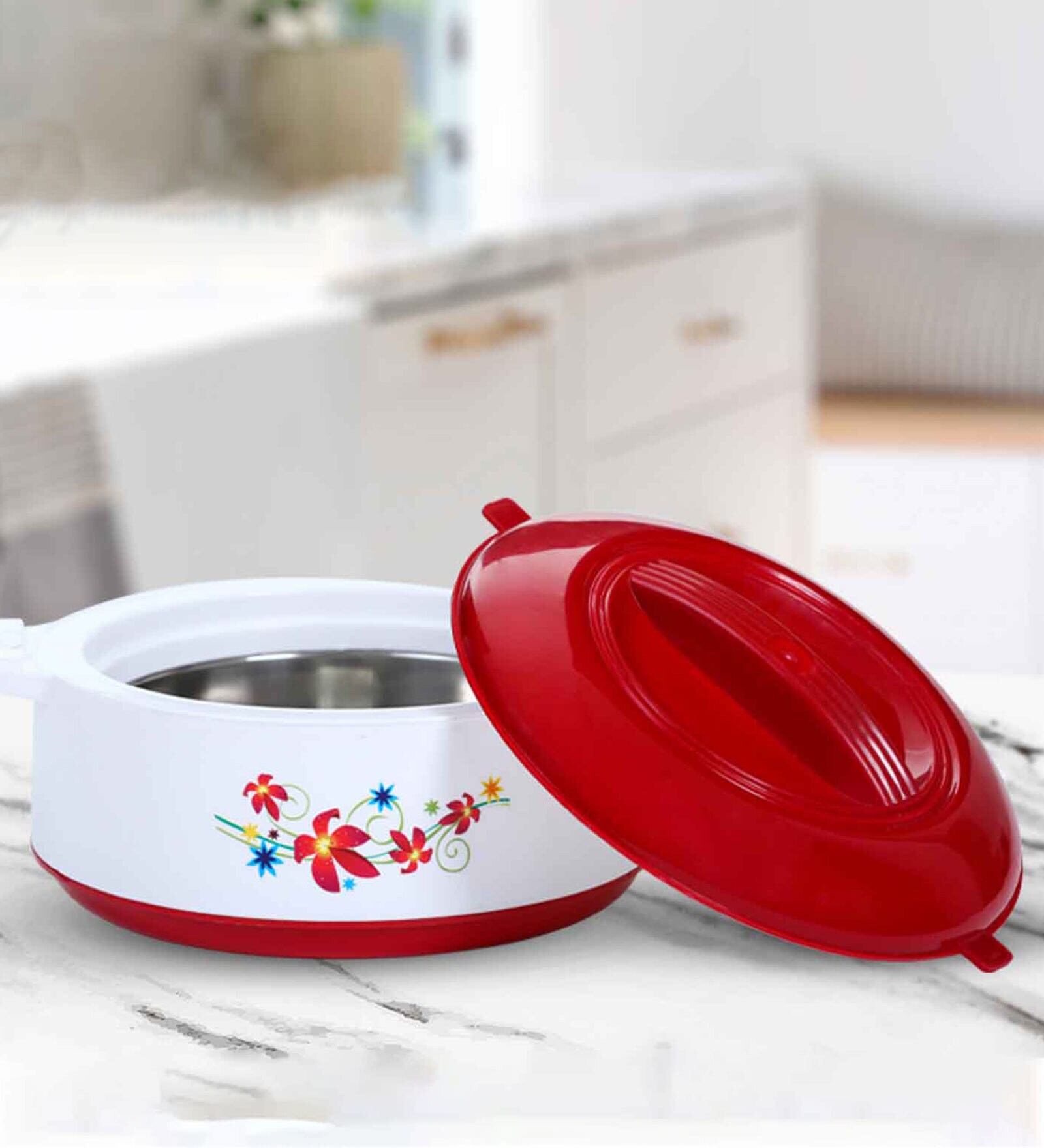 Varmora Imperial Inner Steel Casserole |Hot Pot for Kitchen| Chapati Box  Microwave-Safe