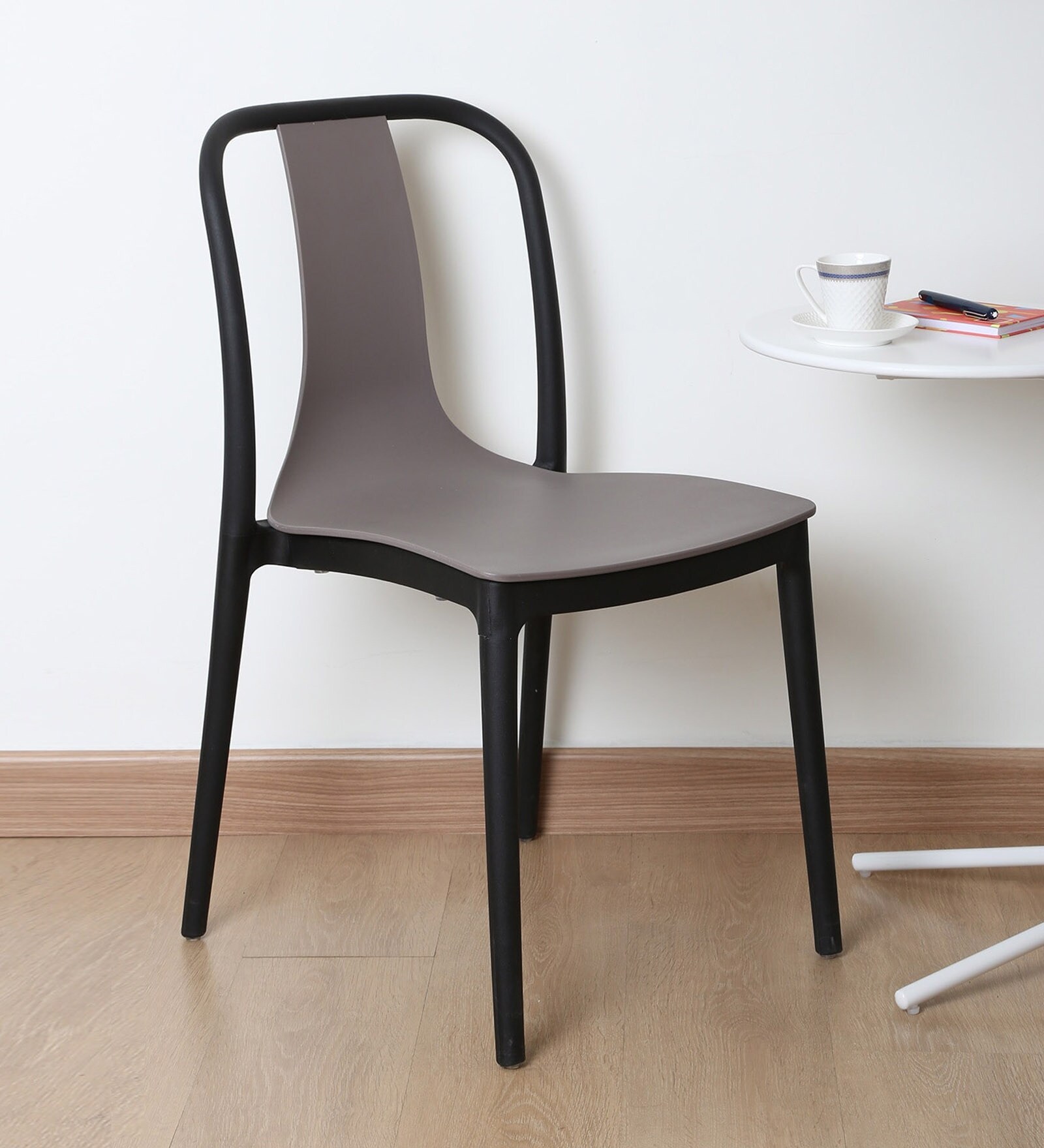 Buy Imported Plastic Chair in Black & Grey By Misuraa Online Plastic