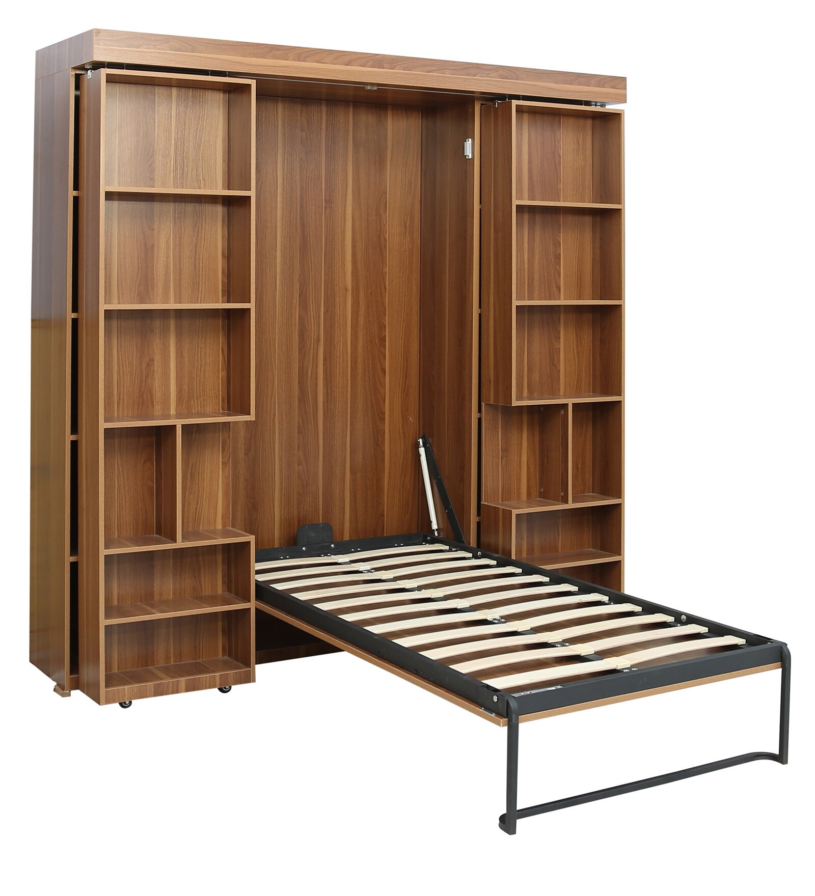 Buy SpaceSaving Impress Wall Bed with Sliding Doors in Bookshelf in