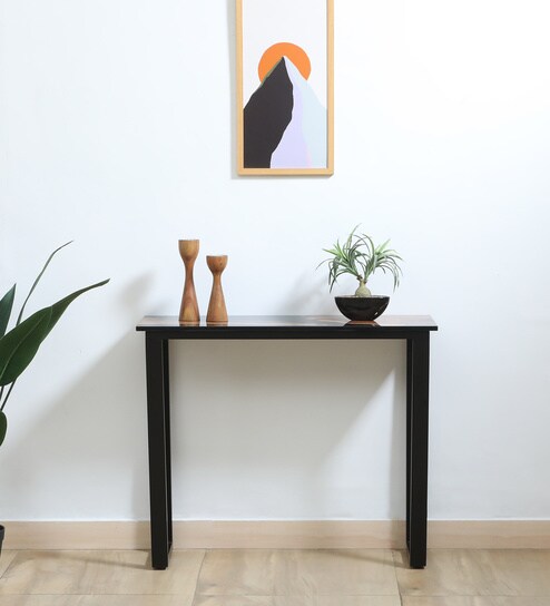 Imari Metallic Console Table With Porcelain Top