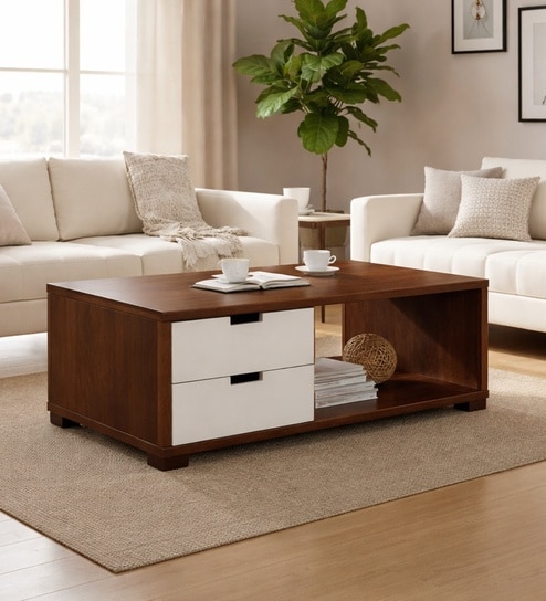 Imperial Nest Signature Collection Premium Centre Table In Noce Walnut Natural Finish