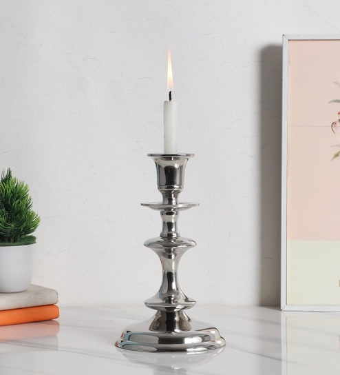 Imperium Solo Petite Silver Candle Holder