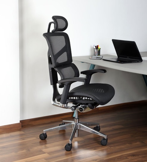 Buy Imported Ergonomic Chair In Black Colour By Misuraa Online