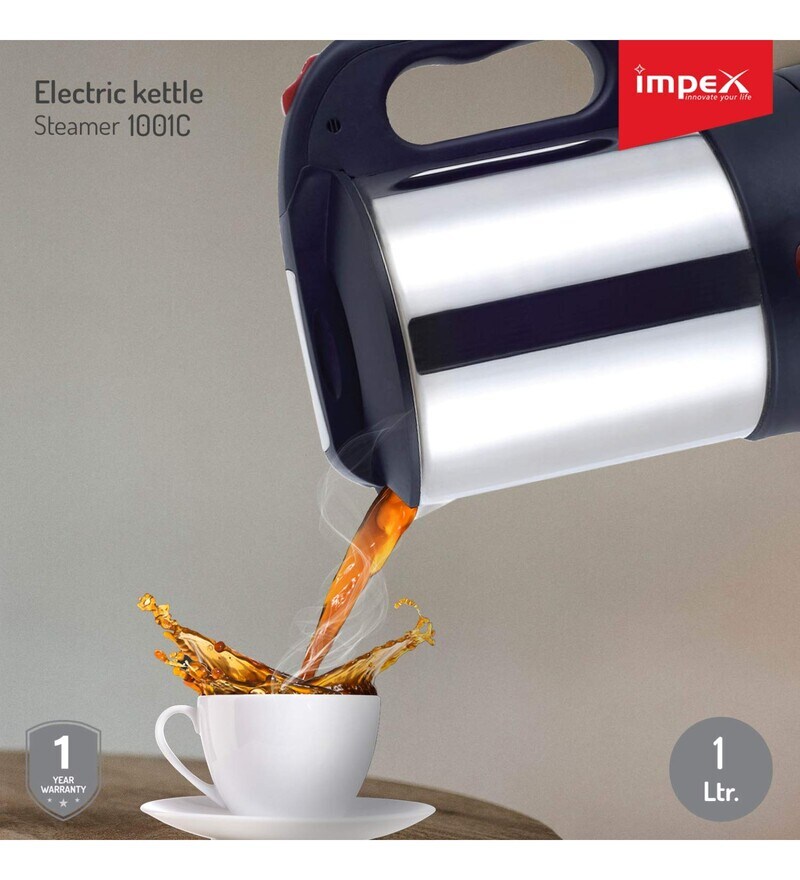Buy Impex 1 L Steamer 1001C Stainless Steel Electric Kettle Online