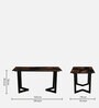 Imari Metallic 6 Seater Dining Set With Porcelain Top