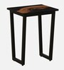 Imari Metallic End Table With Porcelain Top