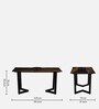 Imari Porcelain Top 6 Seater Dining Set With Lazy Susan And Bench