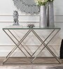 Imel Console Table in Stainless steel Finish