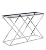 Imel Console Table in Stainless steel Finish