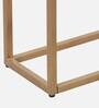 Imel Metal C-Shape End Table in Gold Metal Finish