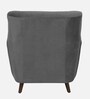 Imelda Velvet 1 Seater Sofa In Fossil Grey Colour
