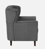 Imelda Velvet 1 Seater Sofa In Fossil Grey Colour
