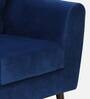 Imelda Velvet 1 Seater Sofa In Royal Blue Colour