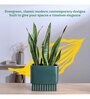 Immortal Nights Large Dark Green Square Ceramic Planter