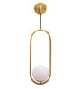Imogen White Globe Wall Lamp