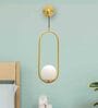 Imogen White Globe Wall Lamp