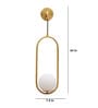 Imogen White Globe Wall Lamp