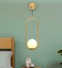 Imogen White Globe Wall Lamp