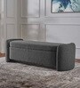 Imperia Fabric Luxe Storage Ottoman Ottoman in Dark grey Colour