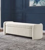 Imperia Fabric Luxe Storage Ottoman Ottoman in Ivory Colour
