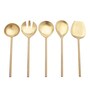 Imperial Gold Stainless Steel (Set of 5) Serving Cutlery