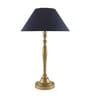 Imperial gold brushed lamp with Black shade
