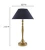 Imperial gold brushed lamp with Black shade