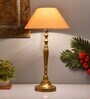 Imperial gold brushed lamp with Golden shade