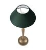 Imperial gold brushed lamp with green shade