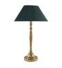 Imperial gold brushed lamp with green shade