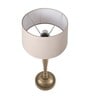 Imperial gold brushed lamp with khadi shade