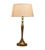 Imperial gold brushed lamp with khadi shade