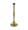 Imperial gold brushed lamp with red shade