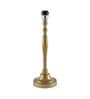 Imperial gold brushed lamp with white cone shade