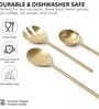 Imperial Matt Gold Stainless Steel Serving Spoons Set of Five