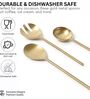 Imperial Matt Gold Stainless Steel Serving Spoons Set of Three
