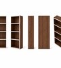 Imperial Nest Signature Collection Premium Book Shelf In Noce Walnut Natural Finish