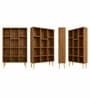 Imperial Nest Signature Collection Premium Book Shelf In Noce Walnut Natural Finish