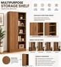 Imperial Nest Signature Collection Premium Book Shelf In Noce Walnut Natural Finish