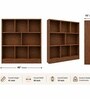 Imperial Nest Signature Collection Premium Book Shelf In Noce Walnut Natural Finish